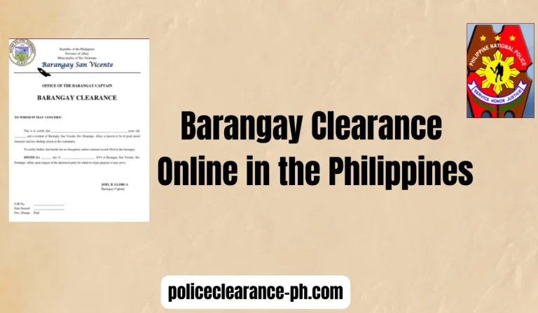 Barangay Clearance Online in the Philippines