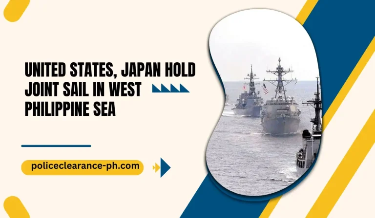 United States, Japan hold joint sail in West Philippine Sea