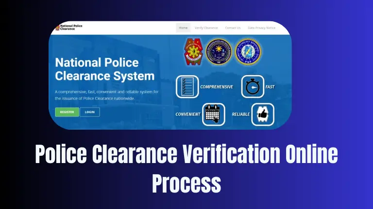 Police Clearance Verification Online Process